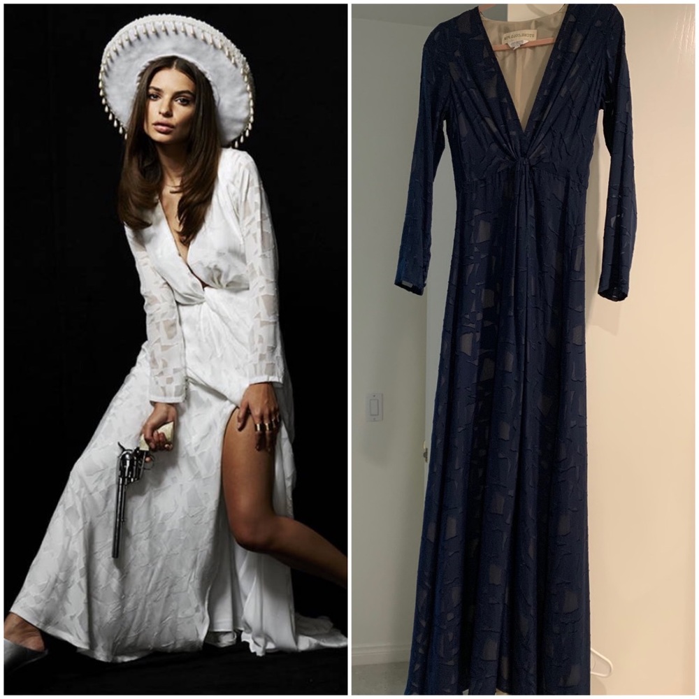 NEW STONE COLD FOX NAVY MURIETTA DRESS